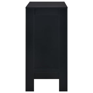 Τραπέζι Μπαρ με Ράφια Μαύρο 110 x 50 x 103 εκ. - PAKOBAZAAR