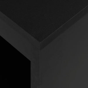 Τραπέζι Μπαρ με Ράφια Μαύρο 110 x 50 x 103 εκ. - PAKOBAZAAR