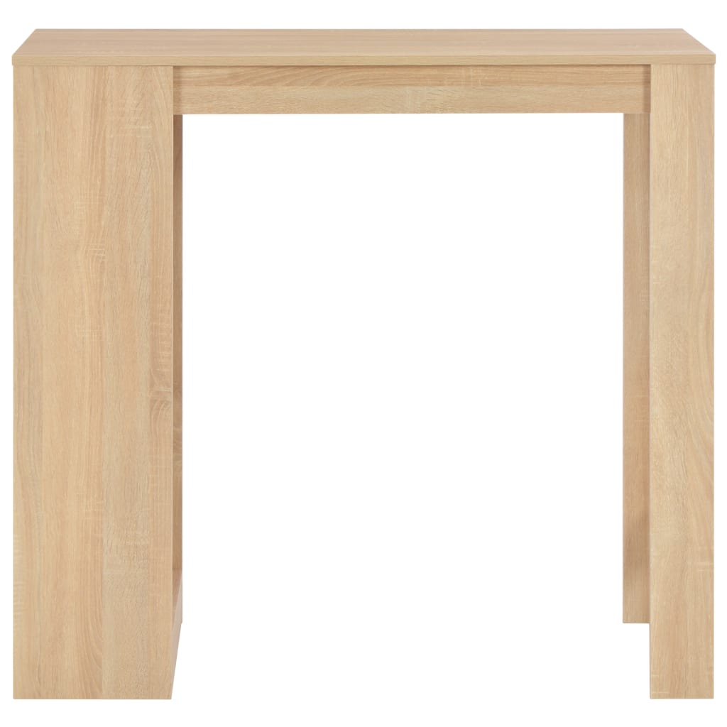 Τραπέζι Μπαρ με Ράφι Χρώμα Δρυός 110 x 50 x 103 εκ. - PAKOBAZAAR