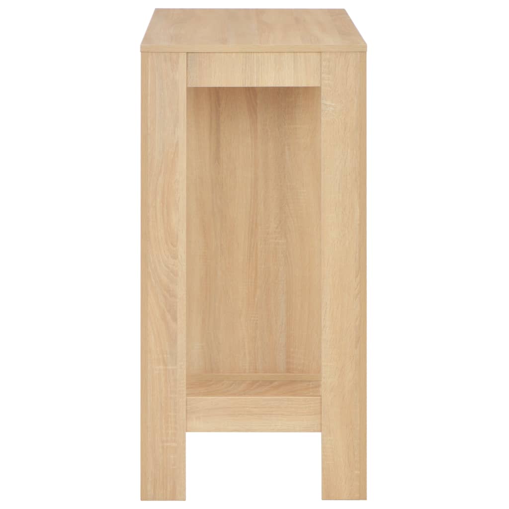 Τραπέζι Μπαρ με Ράφι Χρώμα Δρυός 110 x 50 x 103 εκ. - PAKOBAZAAR