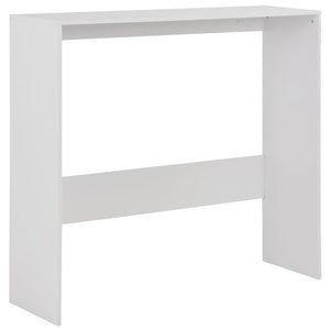 Τραπέζι Μπαρ με 2 Επιφάνειες Λευκό 130 x 40 x 120 εκ. - PAKOBAZAAR