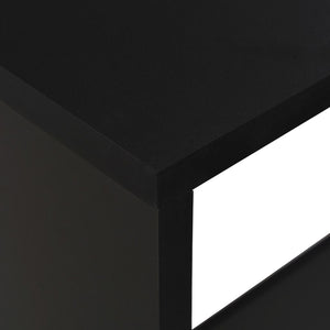 Τραπέζι Μπαρ με 2 Επιφάνειες Χρώμα Μαύρο 130 x 40 x 120 εκ. - PAKOBAZAAR