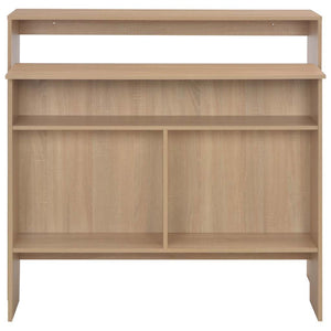 Τραπέζι Μπαρ με 2 Επιφάνειες Χρώμα Δρυός 130 x 40 x 120 εκ. - PAKOBAZAAR
