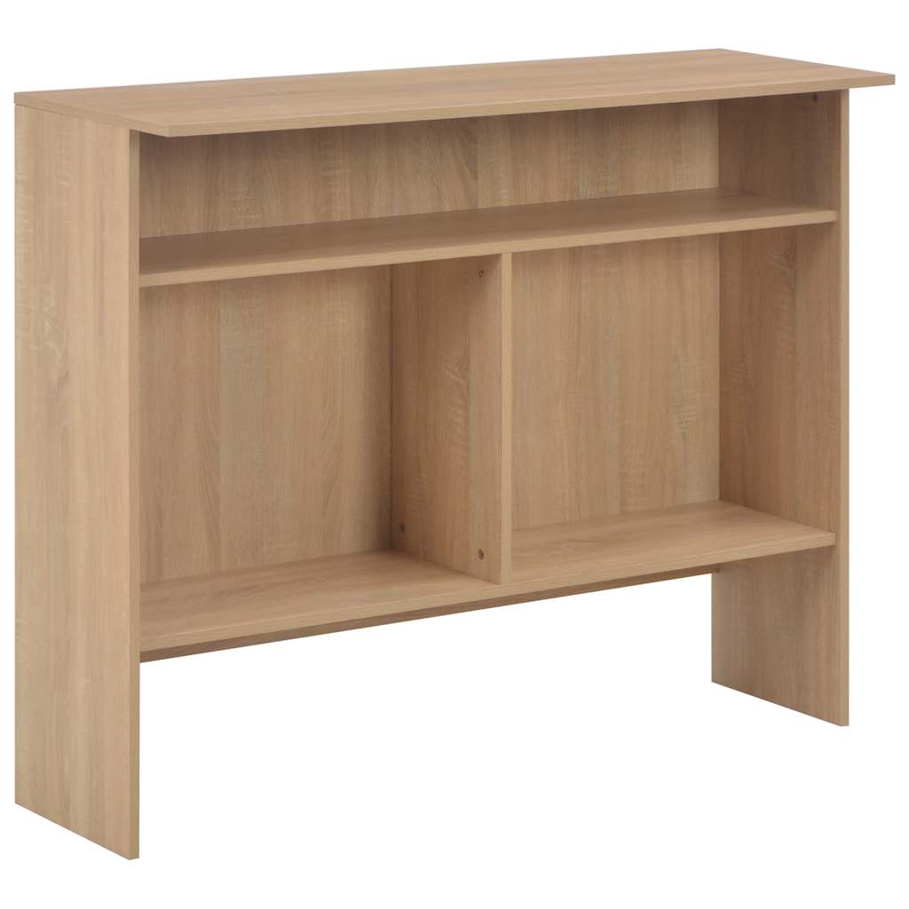 Τραπέζι Μπαρ με 2 Επιφάνειες Χρώμα Δρυός 130 x 40 x 120 εκ. - PAKOBAZAAR