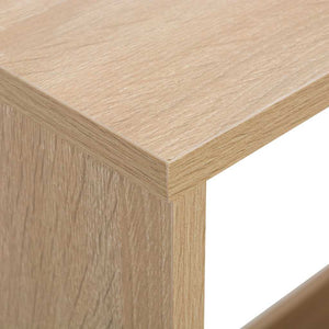 Τραπέζι Μπαρ με 2 Επιφάνειες Χρώμα Δρυός 130 x 40 x 120 εκ. - PAKOBAZAAR