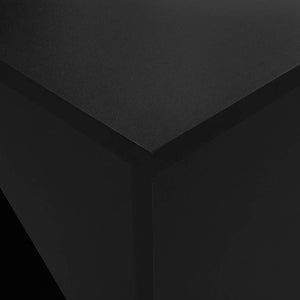 Τραπέζι Μπαρ με Ράφι Μαύρο 115 x 59 x 200 εκ. - PAKOBAZAAR