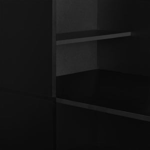 Τραπέζι Μπαρ με Ράφι Μαύρο 115 x 59 x 200 εκ. - PAKOBAZAAR
