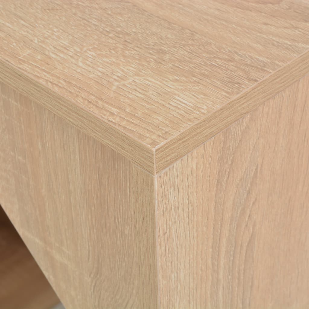 Τραπέζι Μπαρ με Ράφι Χρώμα Δρυός 115 x 59 x 200 εκ. - PAKOBAZAAR