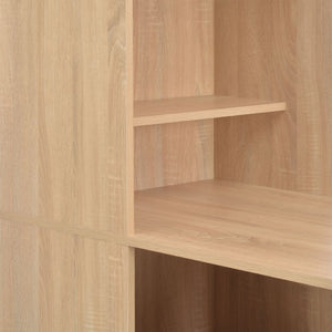 Τραπέζι Μπαρ με Ράφι Χρώμα Δρυός 115 x 59 x 200 εκ. - PAKOBAZAAR