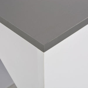 Τραπέζι Μπαρ με Ντουλάπι Λευκό 115 x 59 x 200 εκ. - PAKOBAZAAR
