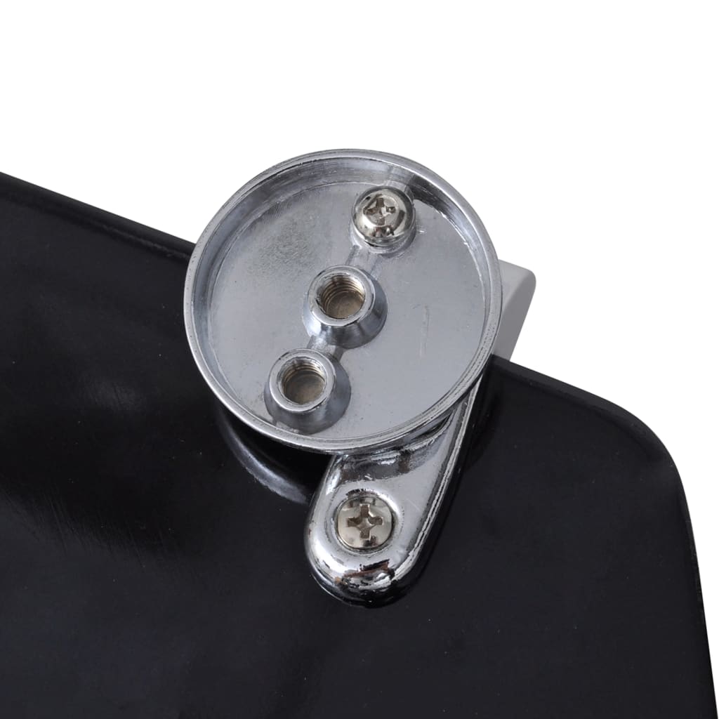 Καλύμματα Λεκάνης με Καπάκια 2 τεμ. Μαύρα από MDF - Pakobazaar