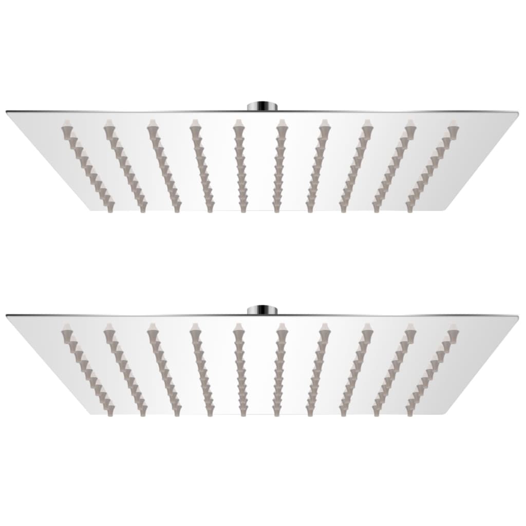 Κεφαλή Nτους Βροχή 2 τεμ. 20 x 20 εκ. από Ανοξείδωτο Ατσάλι - PAKOBAZAAR