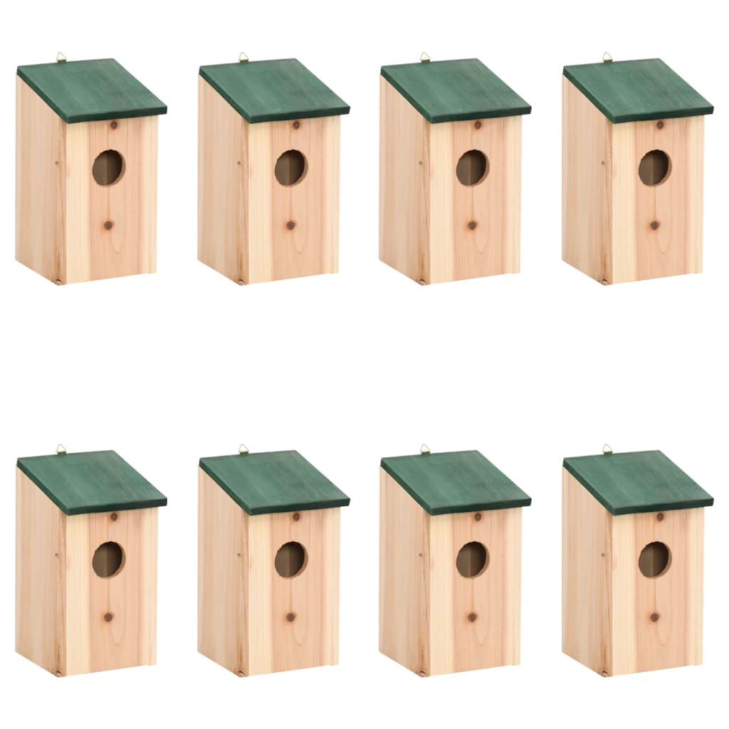 Φωλιές Πουλιών Ξύλινες 8 τεμ. 12 x 12 x 22 εκ. - PAKOBAZAAR