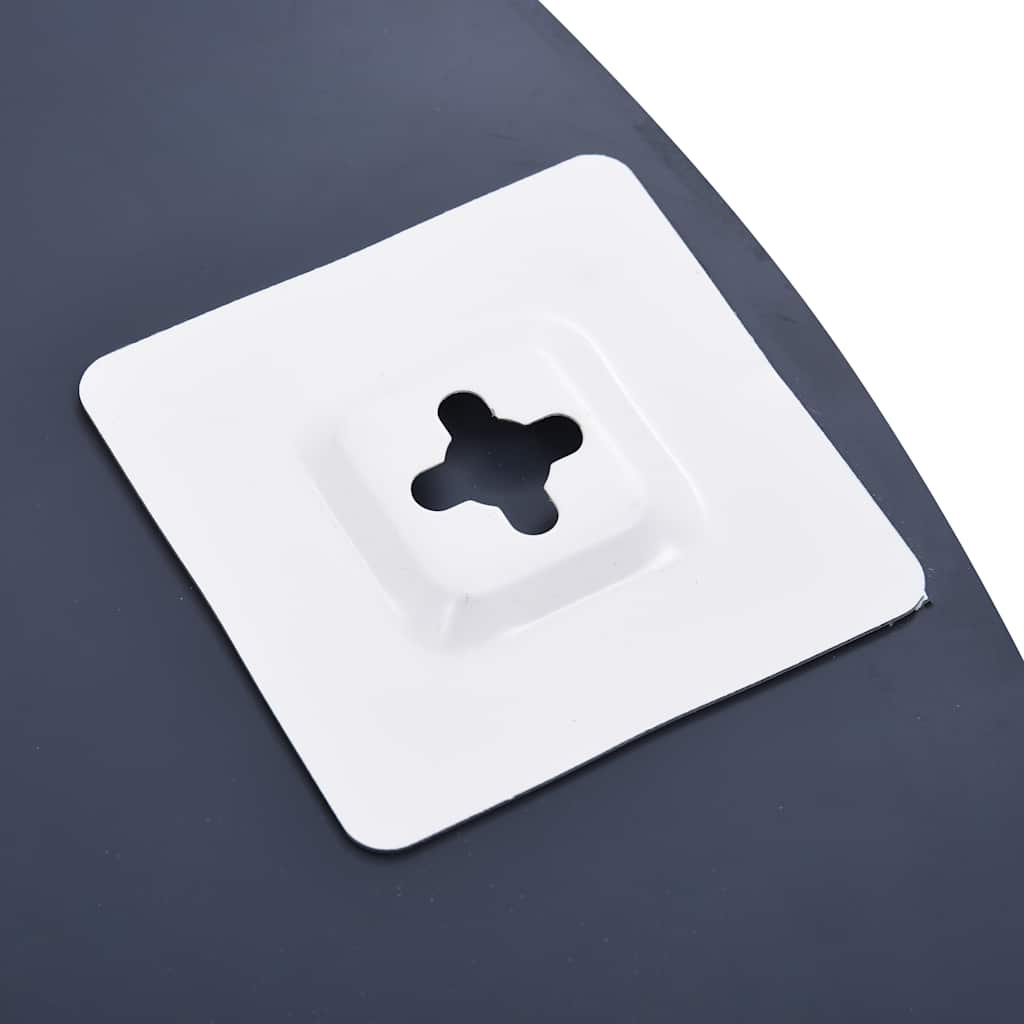 Καθρέφτης Τοίχου Ασημί 80 x 60 εκ. με 5 Ράφια - PAKOBAZAAR