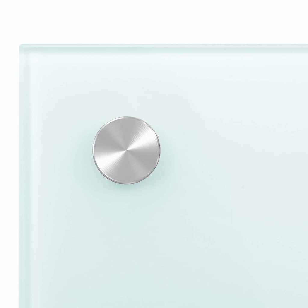 Πλάτη Κουζίνας Λευκή 70 x 40 εκ. από Ψημένο Γυαλί - PAKOBAZAAR