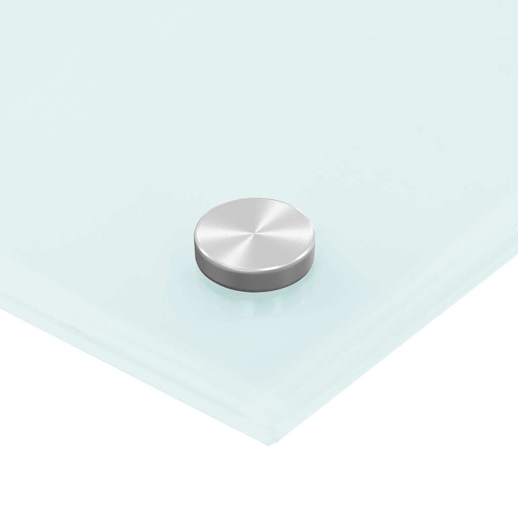 Πλάτη Κουζίνας Λευκή 70 x 60 εκ. από Ψημένο Γυαλί - PAKOBAZAAR