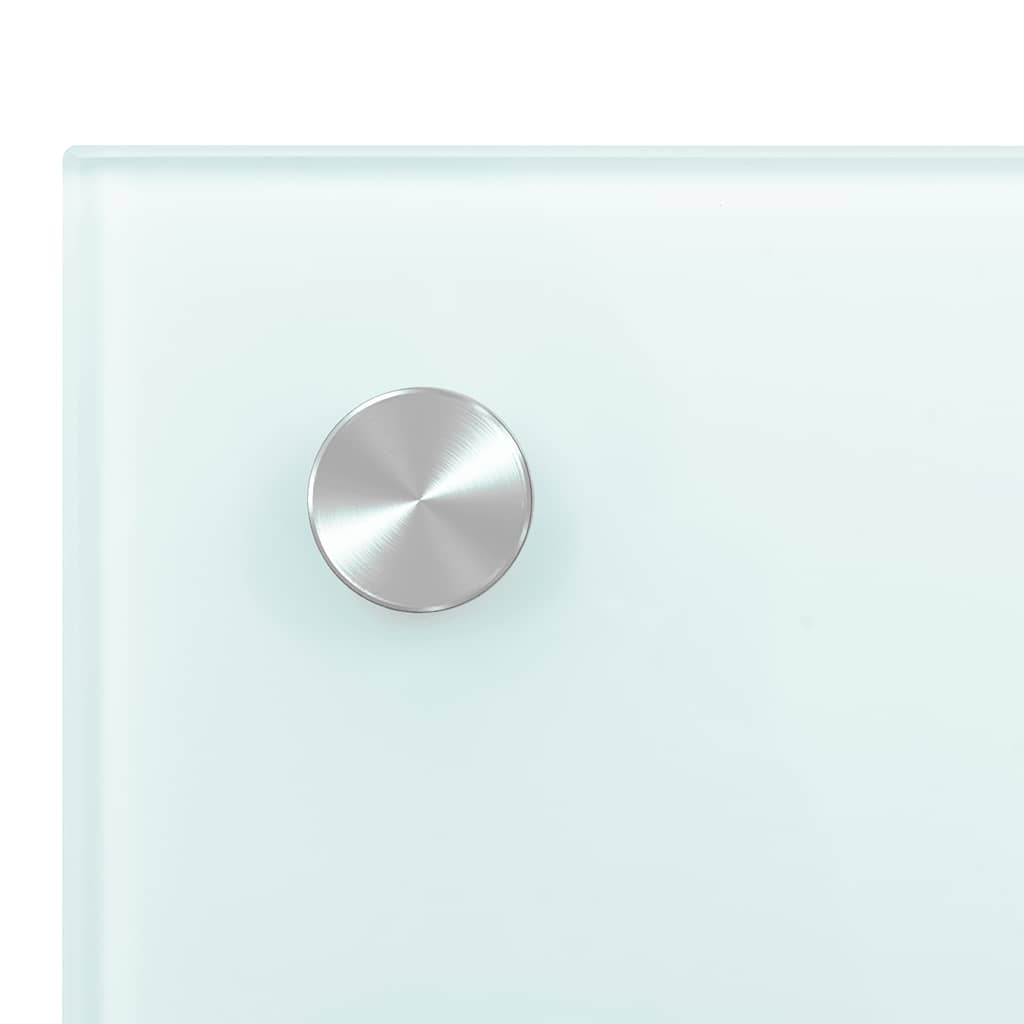 Πλάτη Κουζίνας Λευκή 70 x 60 εκ. από Ψημένο Γυαλί - PAKOBAZAAR