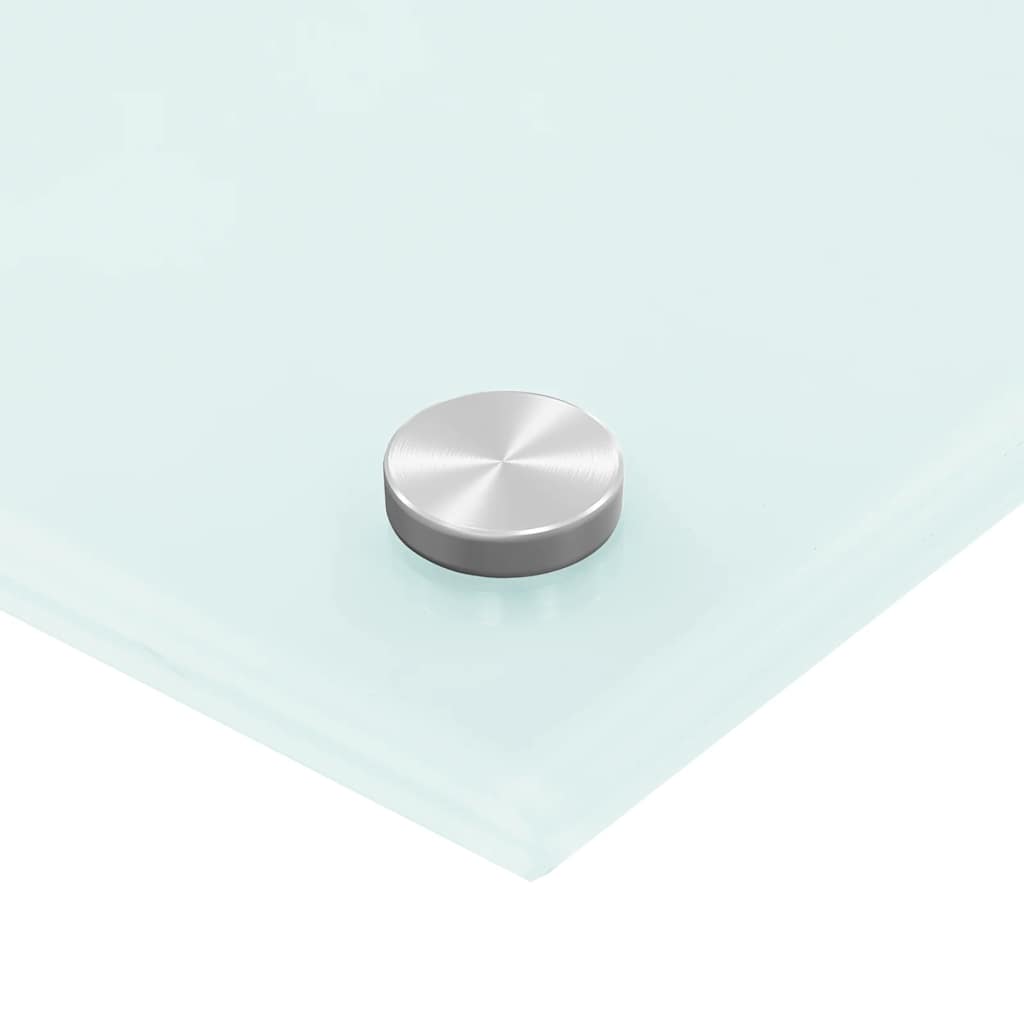 Πλάτη Κουζίνας Λευκή 80 x 60 εκ. από Ψημένο Γυαλί - PAKOBAZAAR