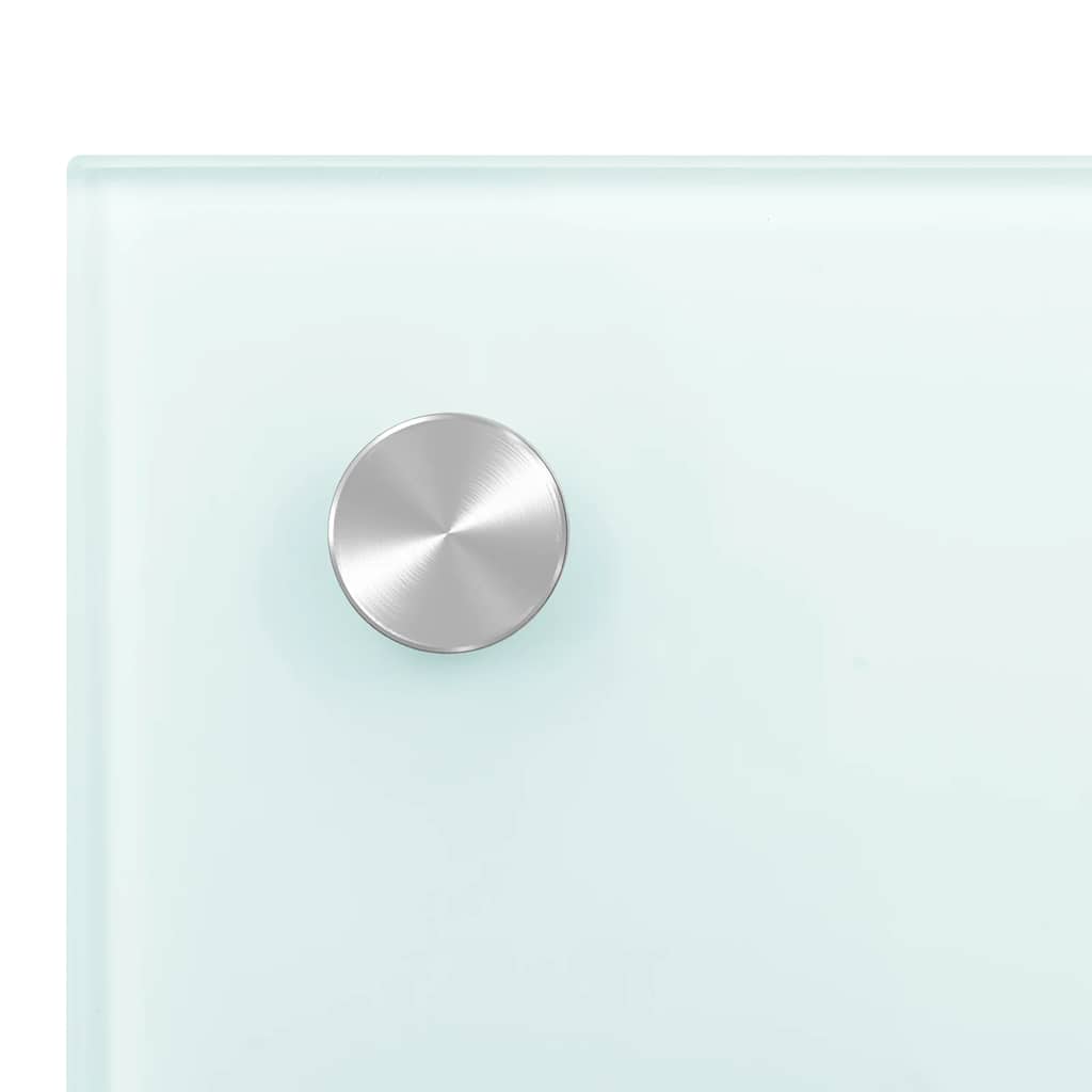 Πλάτη Κουζίνας Λευκή 80 x 60 εκ. από Ψημένο Γυαλί - PAKOBAZAAR