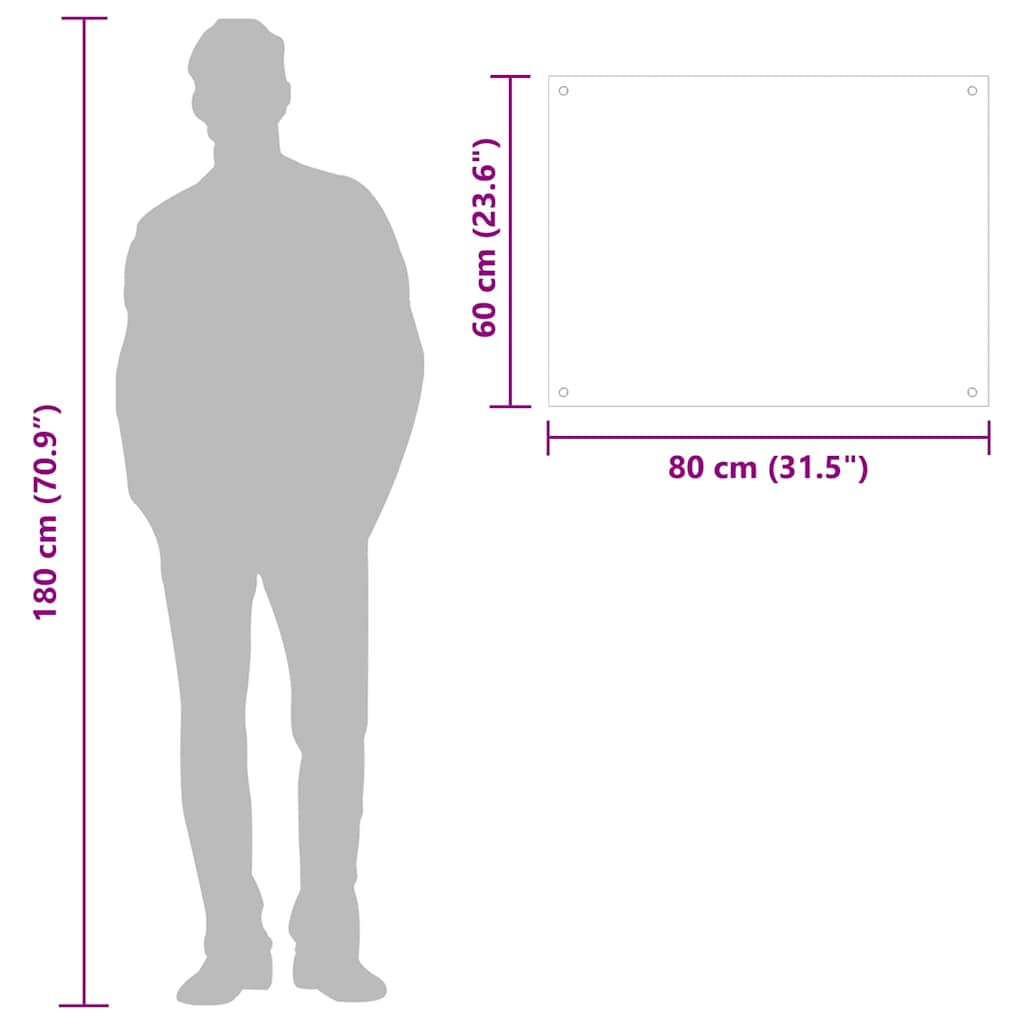 Πλάτη Κουζίνας Μαύρη 80 x 60 εκ. από Ψημένο Γυαλί - PAKOBAZAAR
