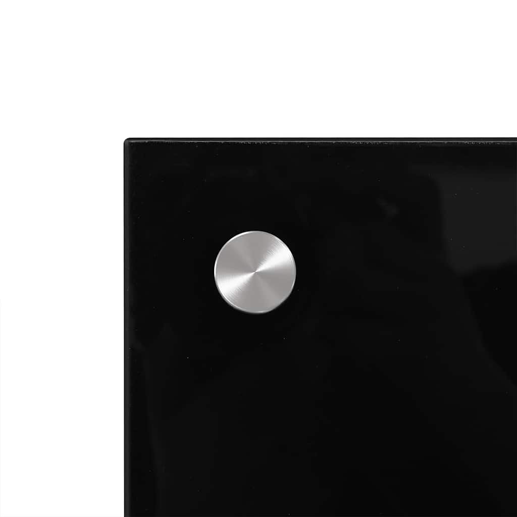 Πλάτη Κουζίνας Μαύρη 90 x 50 εκ. από Ψημένο Γυαλί - PAKOBAZAAR