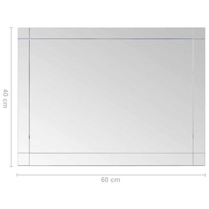 Καθρέφτης Τοίχου 60 x 40 εκ. Γυάλινος - PAKOBAZAAR