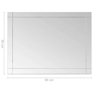 Καθρέφτης Τοίχου 60 x 50 εκ. Γυάλινος - PAKOBAZAAR