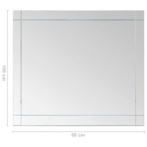 Καθρέφτης Τοίχου 100 x 60 εκ. Γυάλινος - PAKOBAZAAR
