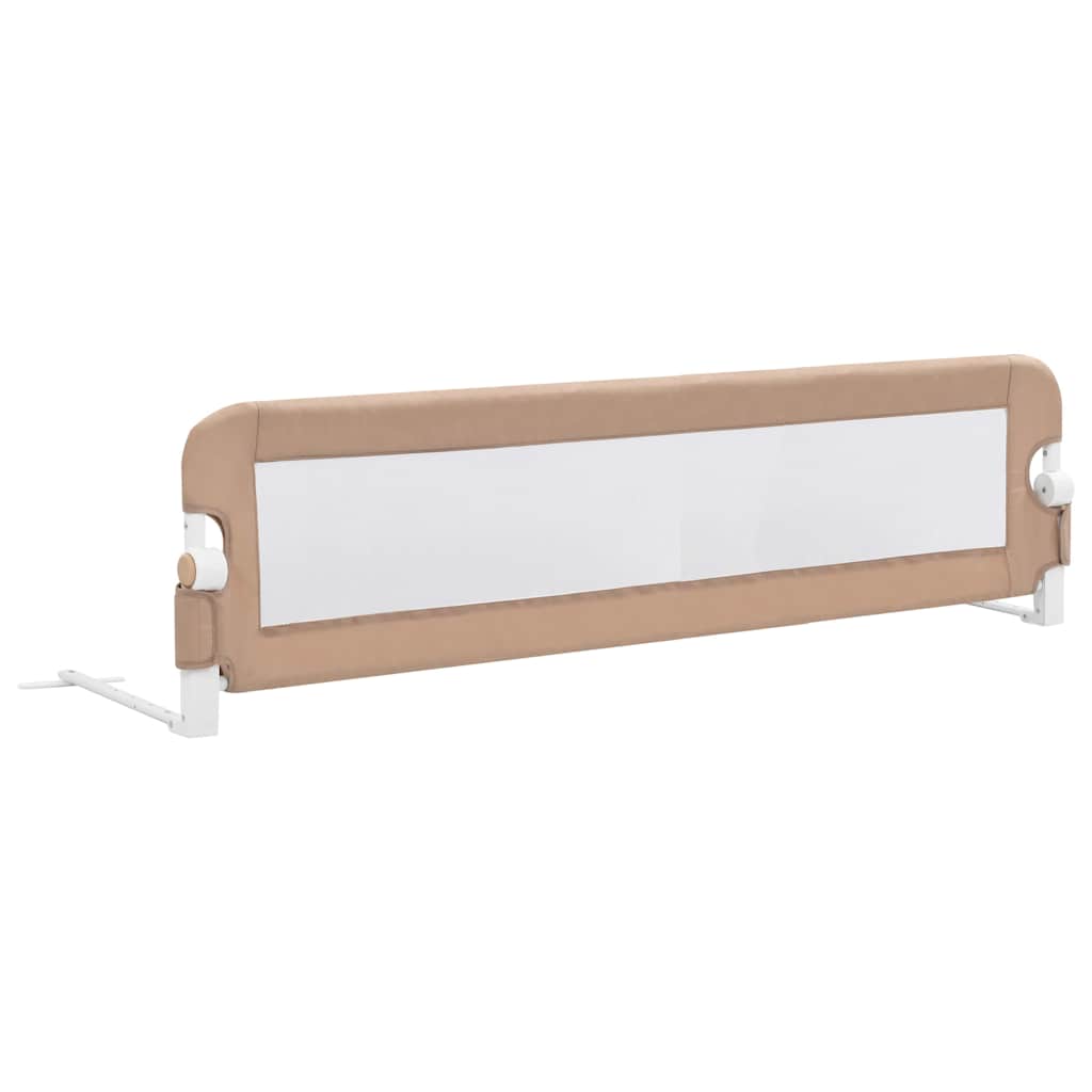 Μπάρα Κρεβατιού Προστατευτική Χρώμα Taupe 150x42 εκ Πολυεστέρας - Pakobazaar