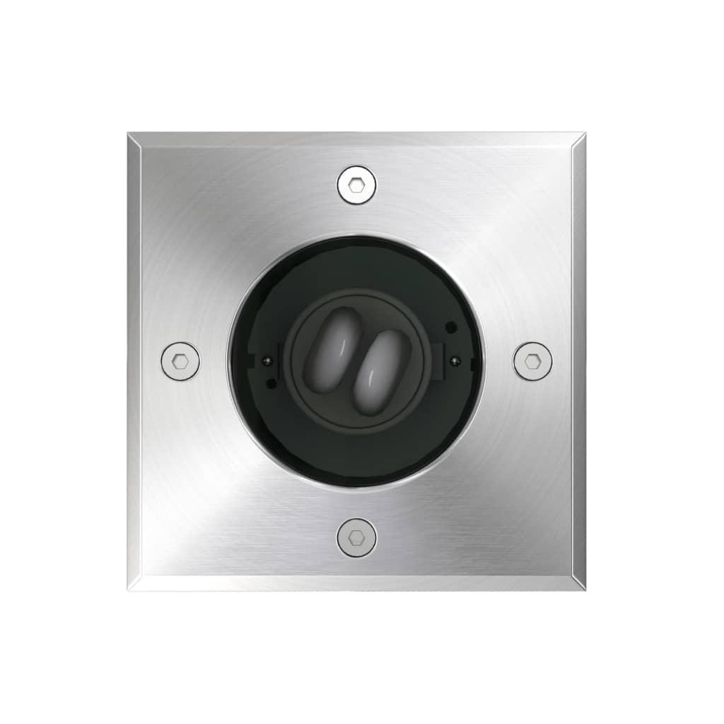 Φωτιστικά Χωνευτά Εξωτερικού Χώρου 3 τεμ. Τετράγωνα - Pakobazaar