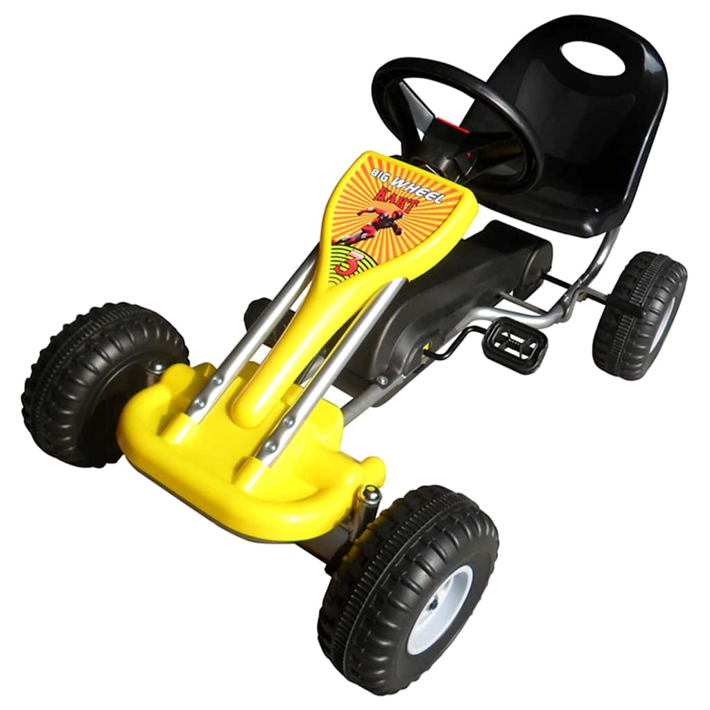 Go Kart με Πετάλια Κίτρινο - Pakobazaar