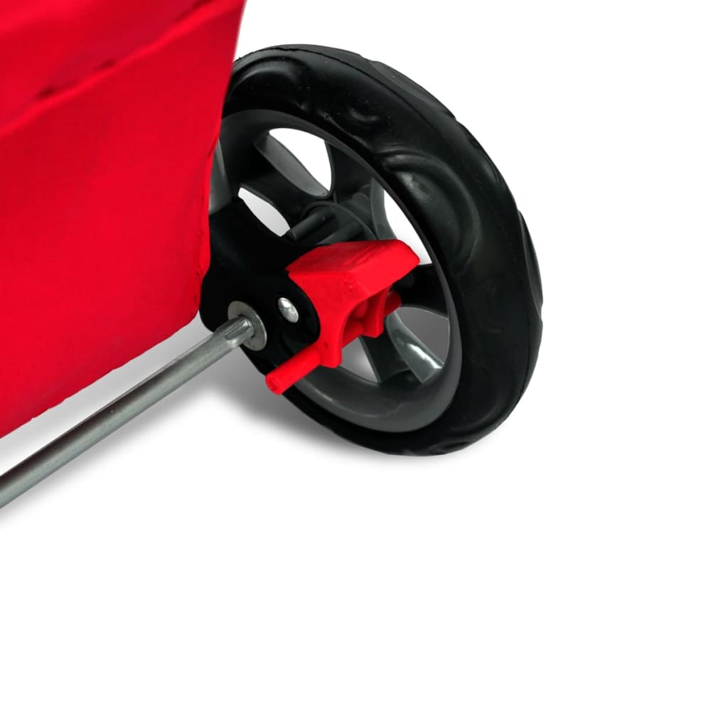 Καρότσι Μεταφοράς Σκύλων Κόκκινο - PAKOBAZAAR