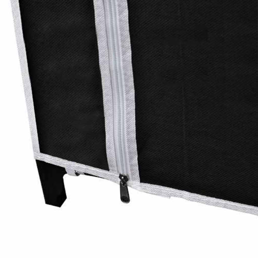 Ντουλάπα Αναδιπλούμενη Μαύρη 110 x 45 x 175 εκ.