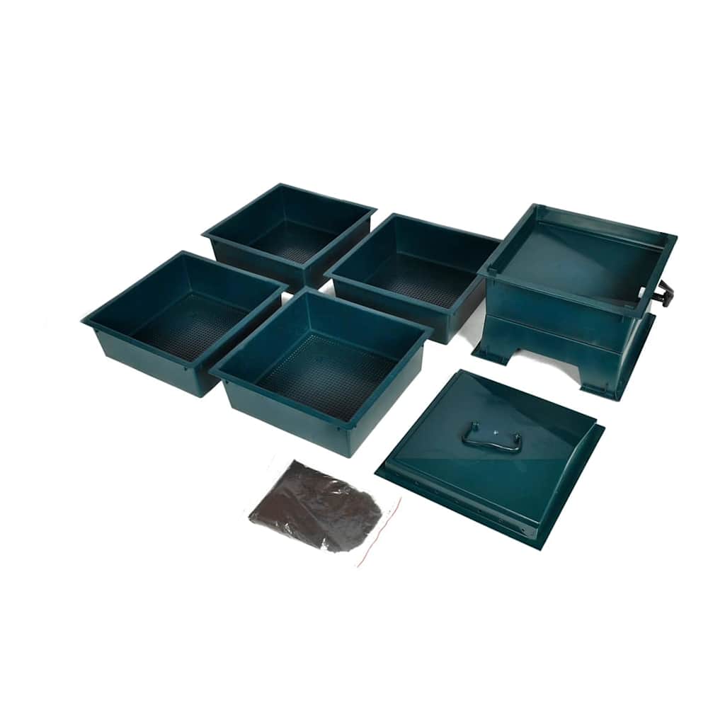 Κομποστοποιητής για Γεωσκώληκες με 4 Δίσκους 42 x 42 x 60 εκ. - Pakobazaar