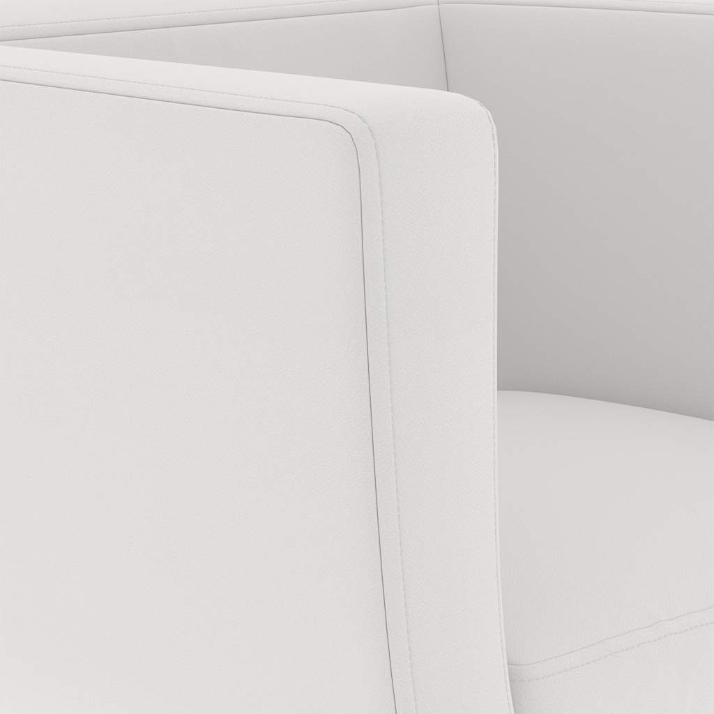 Σκαμπό Μπαρ Λευκό από Συνθετικό Δέρμα - PAKOBAZAAR