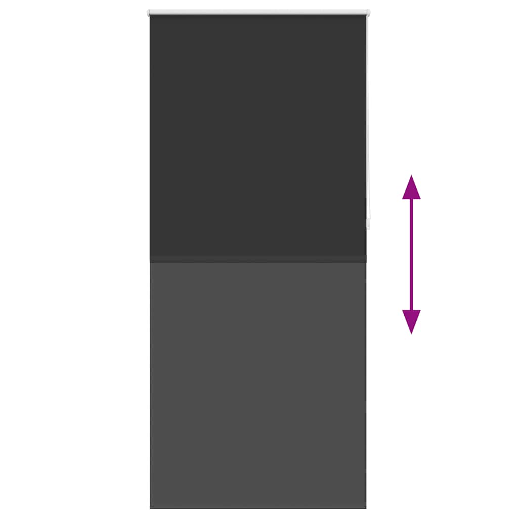 Ρολ σκίασης 124,4 x 230 εκ. Πλάτος υφάσματος 120 εκ. μαύρο - PAKOBAZAAR