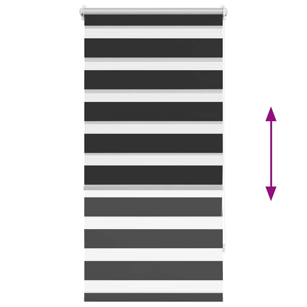 Στόρι Ζέβρα 60,9 x 120 εκ. Πλάτος Υφάσματος 56,7 εκ. Μαύρο - PAKOBAZAAR