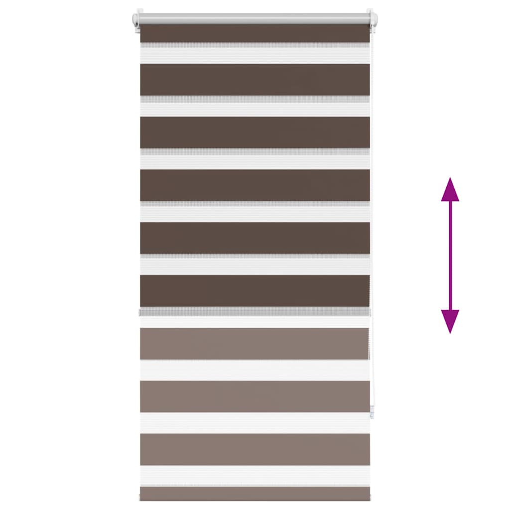 Στόρι Ζέβρα 60,9 x 120 εκ. Πλάτος Υφάσματος 56,7 εκ. Καφέ - PAKOBAZAAR