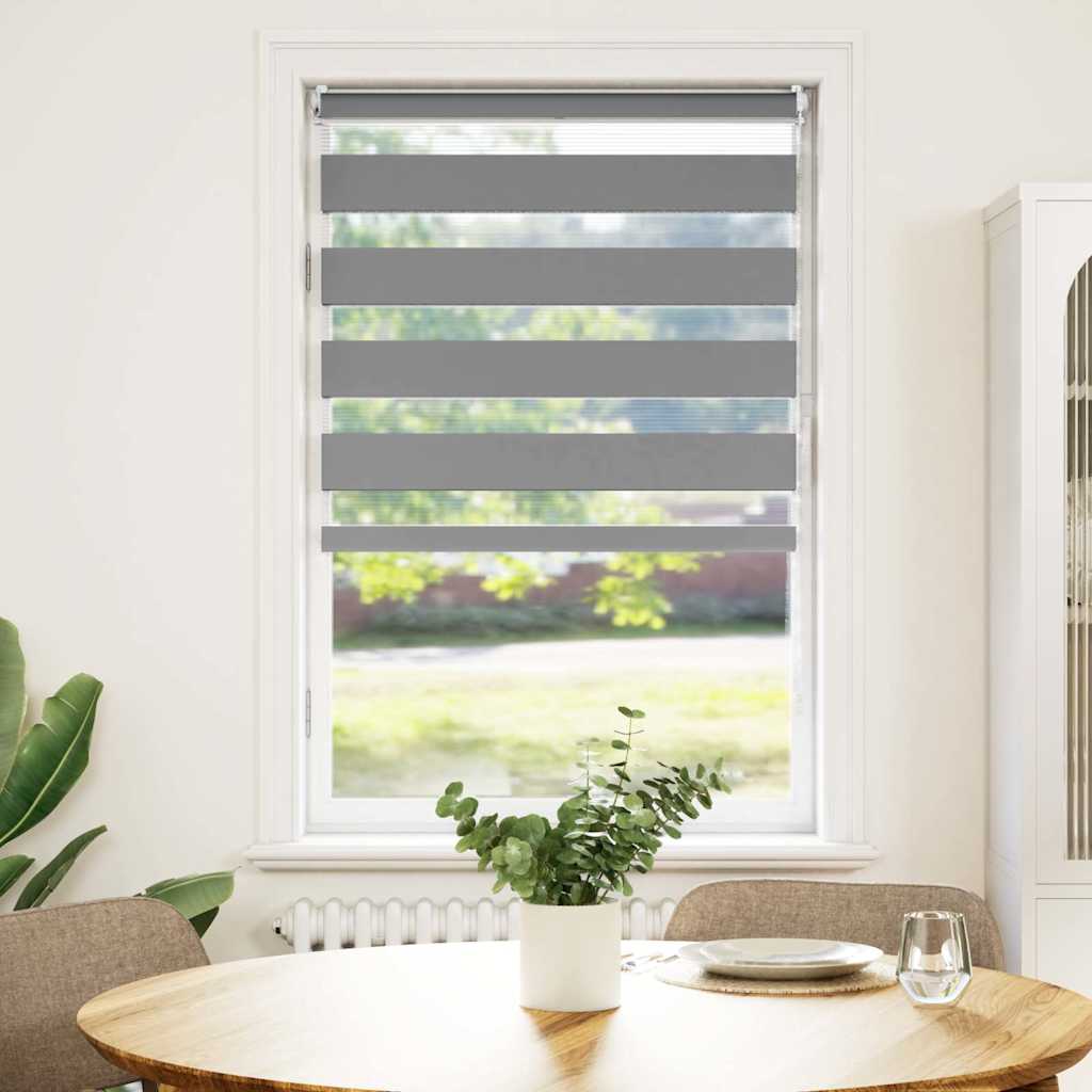 Στόρι Ζέβρα 90,9 x 150 εκ. Πλάτος Υφάσματος 86,7 εκ. γκρι - PAKOBAZAAR