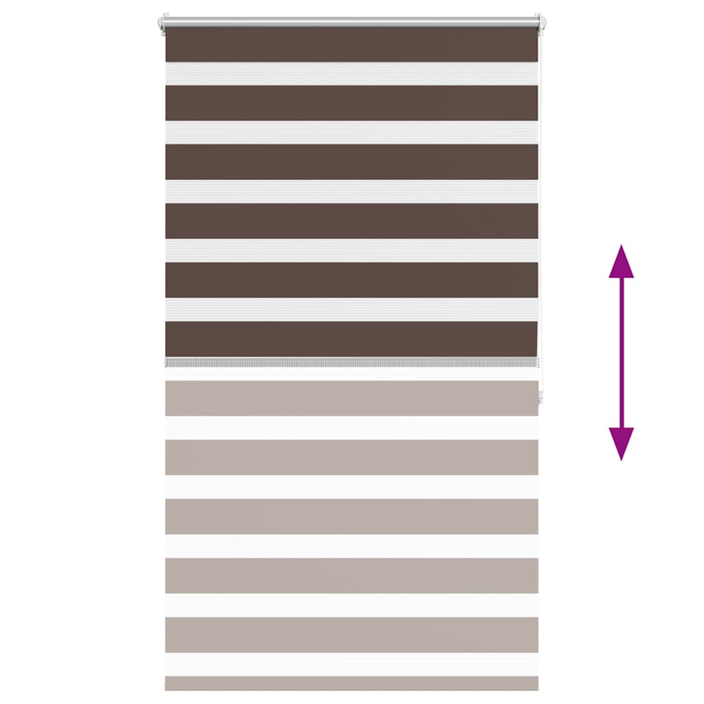 Στόρι Ζέβρα 100,9 x 175 εκ. Πλάτος Υφάσματος 96,7 εκ. Καφέ - PAKOBAZAAR