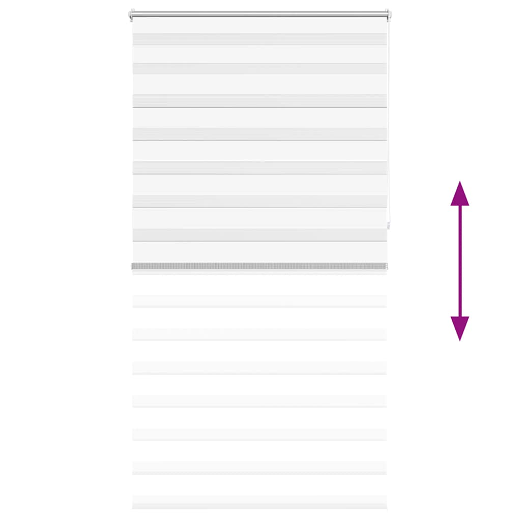 Στόρι Ζέβρα 120,9 x 230 εκ. Πλάτος Υφάσματος 116,7 εκ. λευκό - PAKOBAZAAR