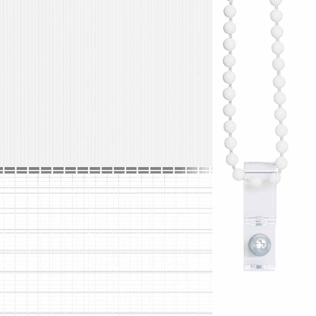 Στόρι Ζέβρα 120,9 x 230 εκ. Πλάτος Υφάσματος 116,7 εκ. λευκό - PAKOBAZAAR