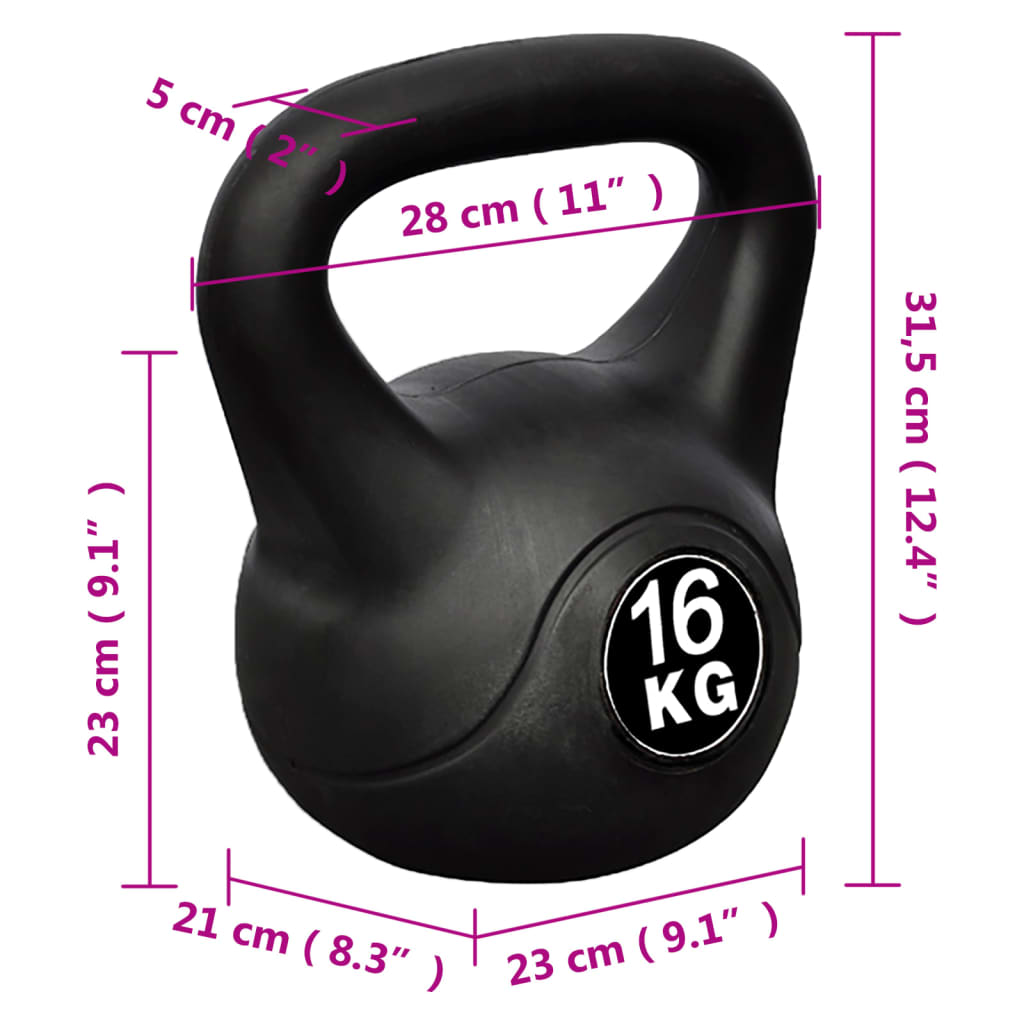 Βαράκι Γυμναστικής Kettlebell 16 κιλά - Pakobazaar