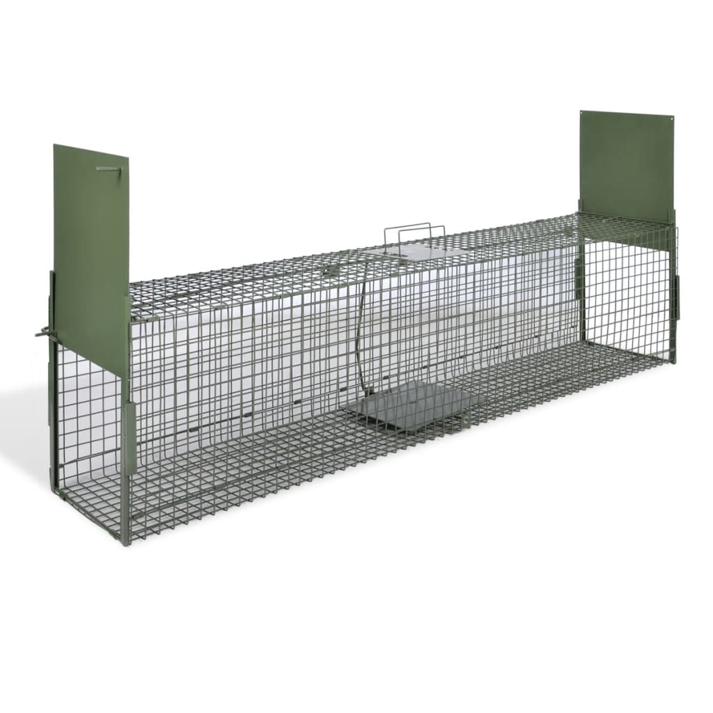 Παγίδα Ζώων με 2 Πόρτες 150 x 30 x 30 εκ.