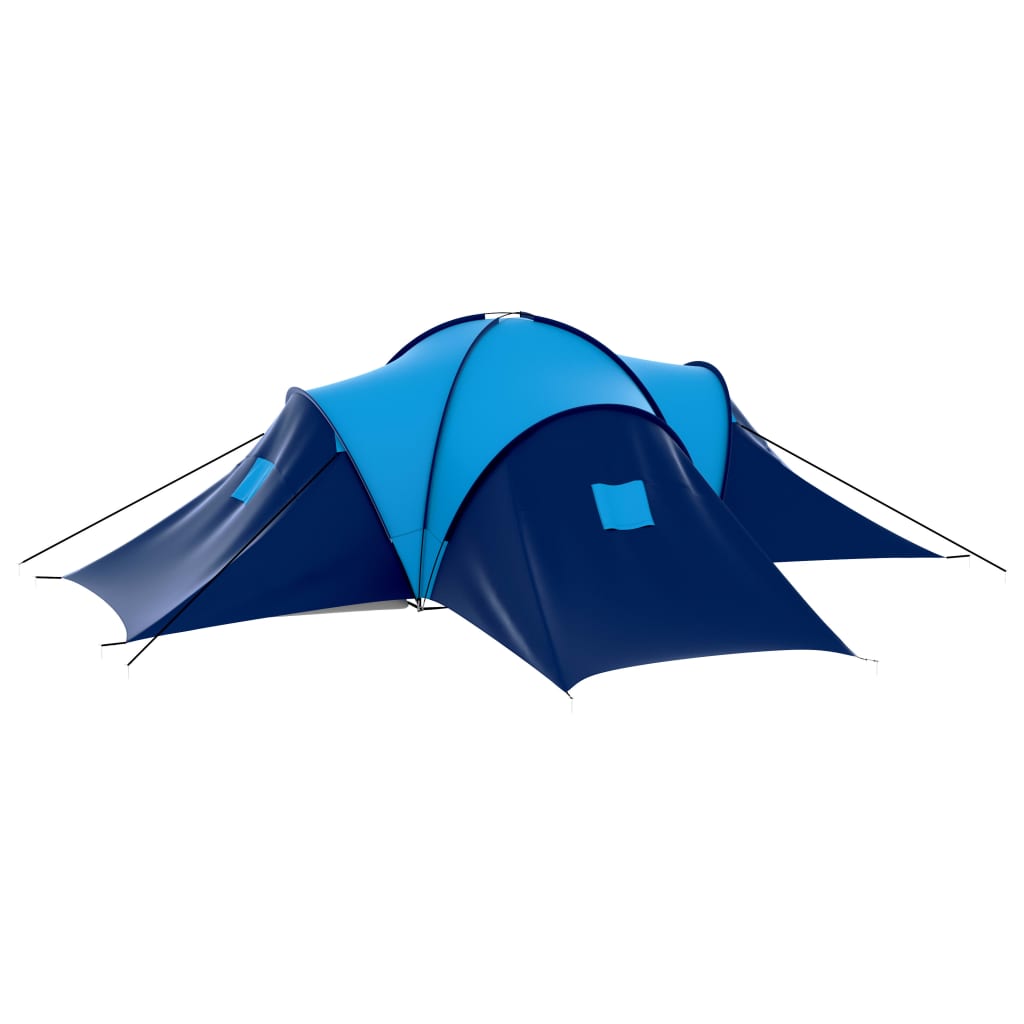 Σκηνή Camping 9 Ατόμων Σκούρο Μπλε / Μπλε Υφασμάτινη - Pakobazaar