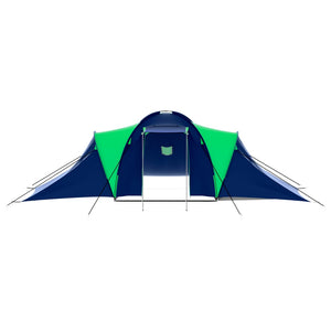 Σκηνή Camping 9 Ατόμων Μπλε / Πράσινο Υφασμάτινη - Pakobazaar