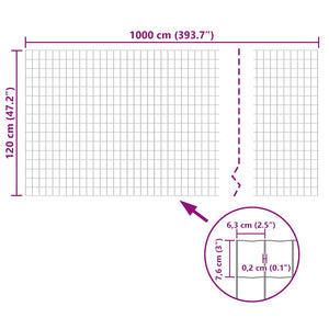 Συρματόπλεγμα Σετ Πράσινο 10 x 1,2 μ. Ατσάλινο - PAKOBAZAAR
