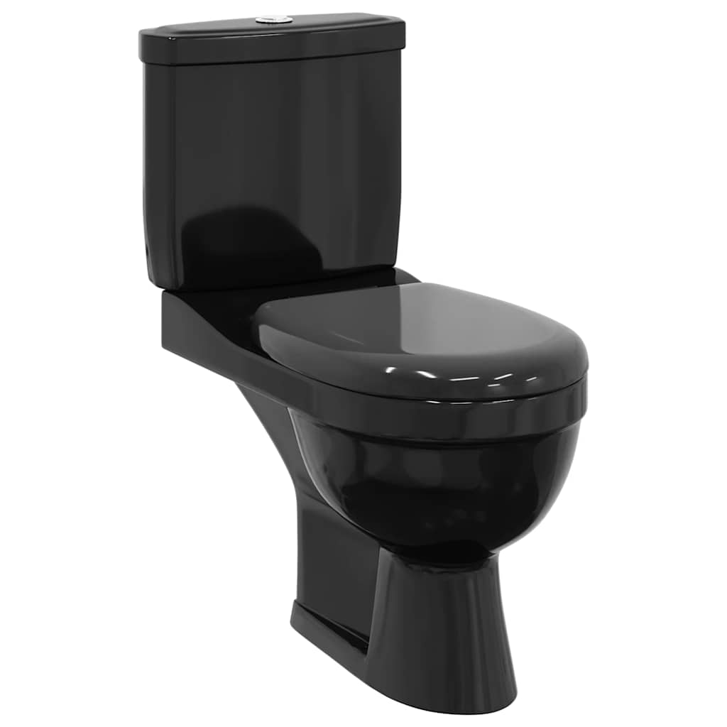 Λεκάνη Τουαλέτας Μαύρη με Καζανάκι - Pakobazaar
