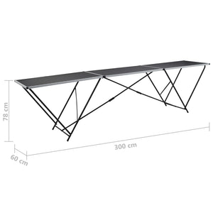 Τραπέζι για Κόλληση Ταπετσαρίας 300x60x78 εκ. από MDF/Αλουμίνιο - PAKOBAZAAR