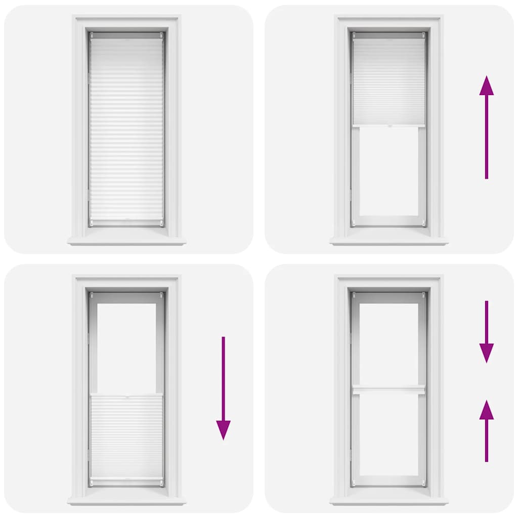 Πλισέ ρόλερ σκίασης 60x100cm Λευκό - PAKOBAZAAR